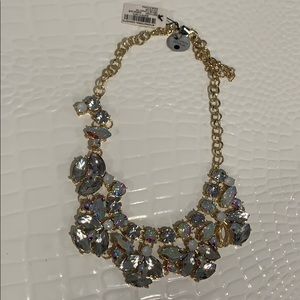 Silver Iridescent Statement Necklace